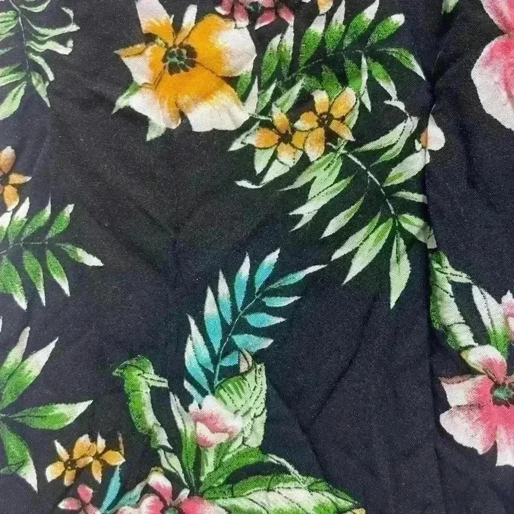 Art Class Girls Size 6/6X Pant Black Floral - Picture 3 of 4